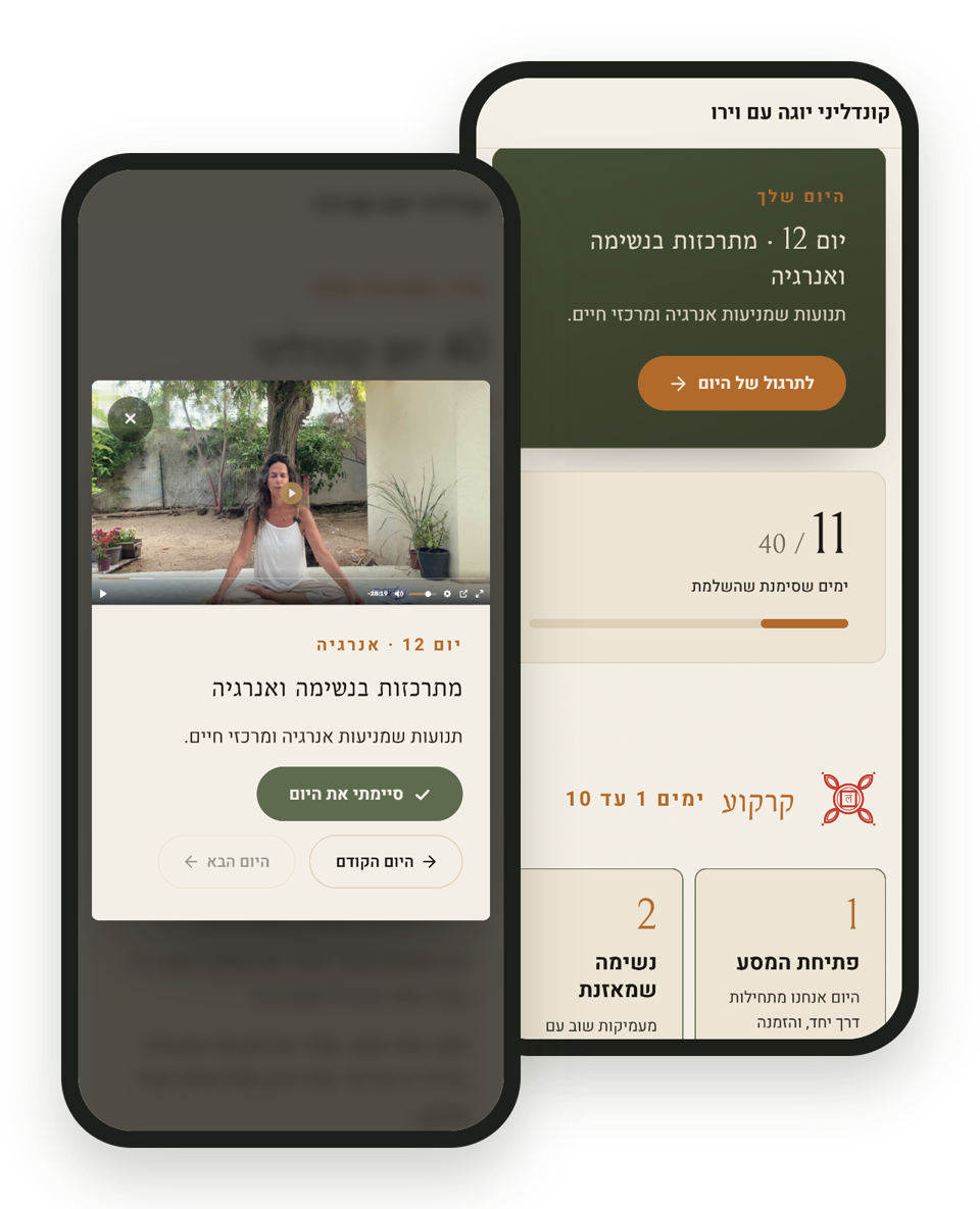 חדר התרגול של 40 יום בטלפון